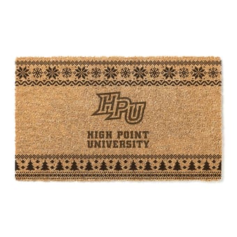 High Point Panthers 18" x 30" Holiday Coir Doormat