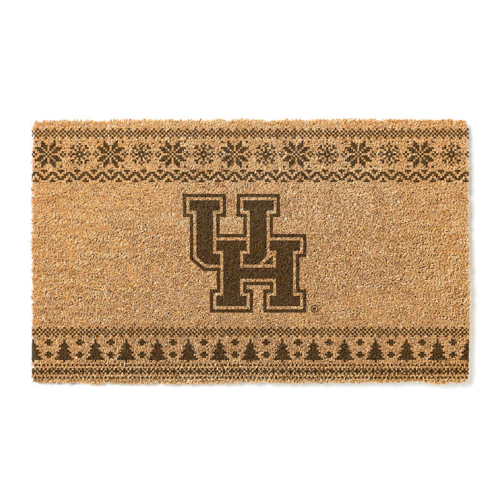 Houston Cougars 18" x 30" Holiday Coir Doormat