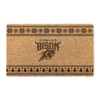 Howard Bison 18" x 30" Holiday Coir Doormat