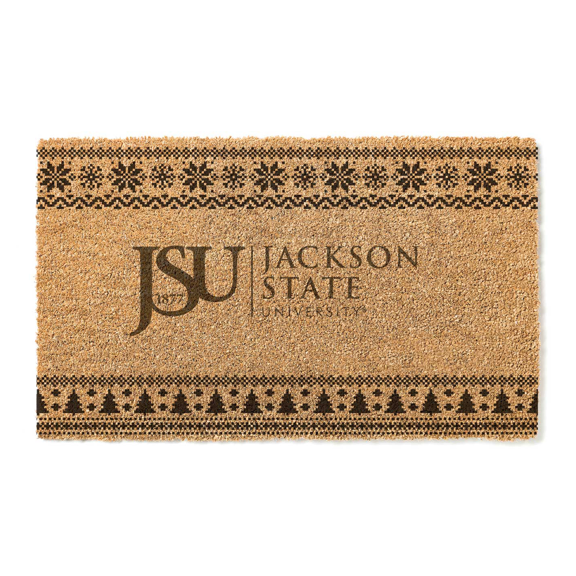 Jackson State Tigers 18" x 30" Holiday Coir Doormat