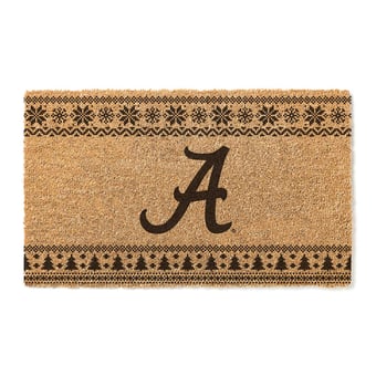 "Alabama Crimson Tide 18"" x 30"" Holiday Coir Doormat"