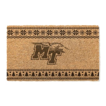 MTSU Blue Raiders 18" x 30" Holiday Coir Doormat