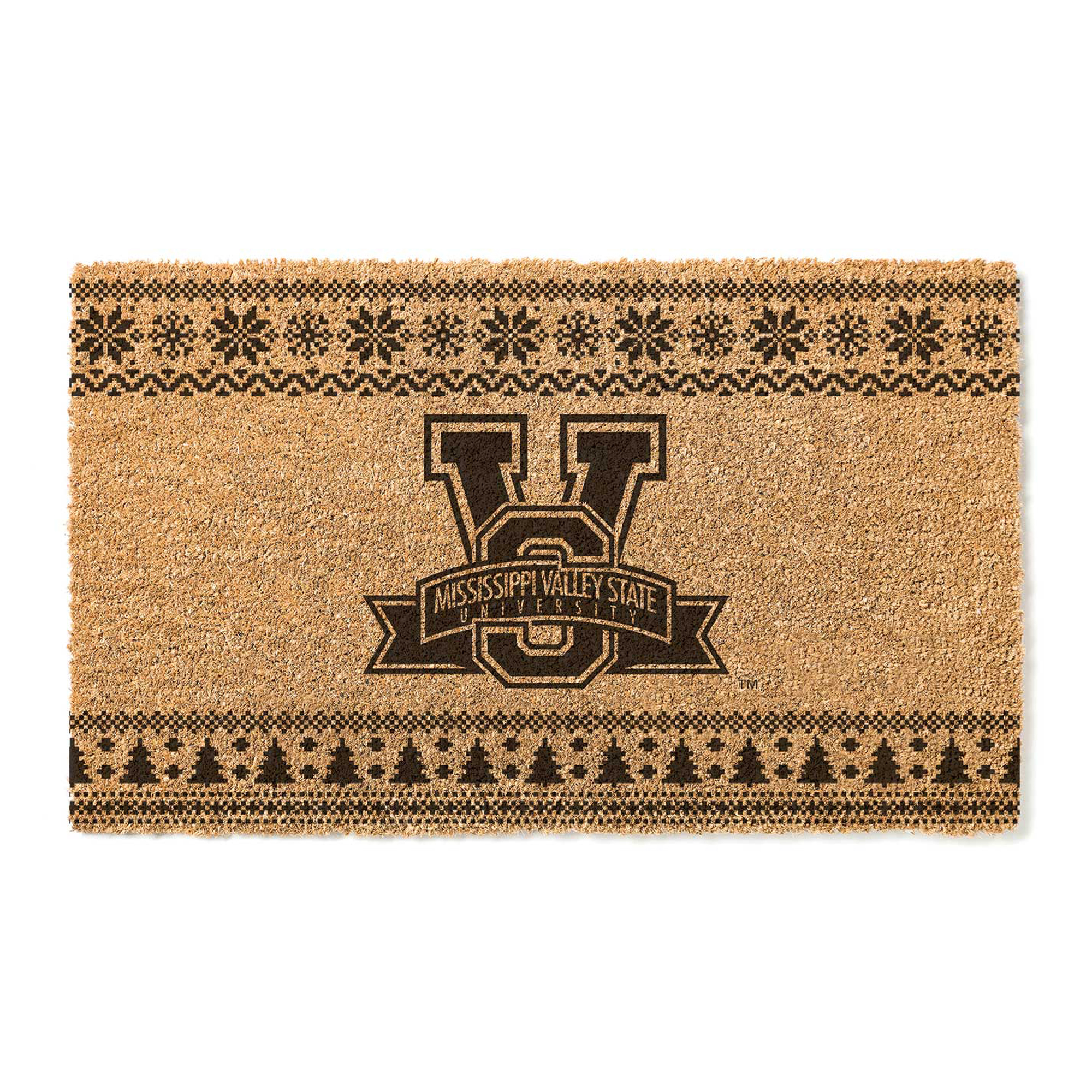 Mississippi Valley State Delta Devils 18" x 30" Holiday Coir Doormat
