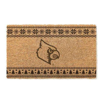 Louisville Cardinals 18" x 30" Holiday Coir Doormat