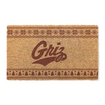Montana Grizzlies 18" x 30" Holiday Coir Doormat