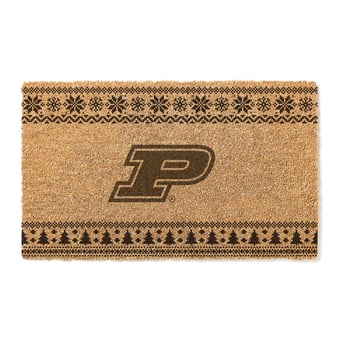 Purdue Boilermakers 18" x 30" Holiday Coir Doormat
