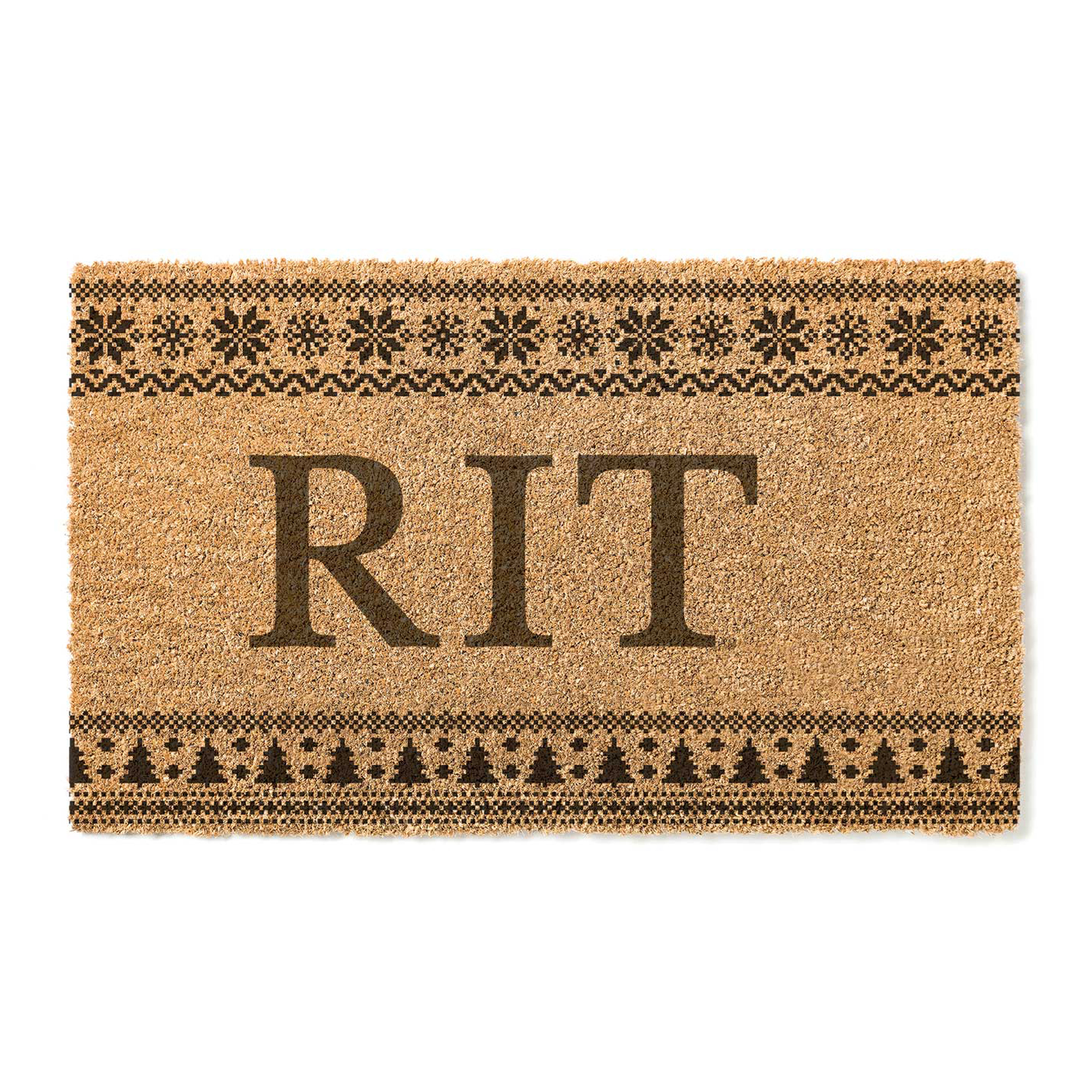 Rochester Institute of Technology Tigers 18" x 30" Holiday Coir Doormat