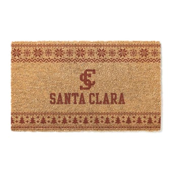 Santa Clara Broncos 18" x 30" Holiday Coir Doormat