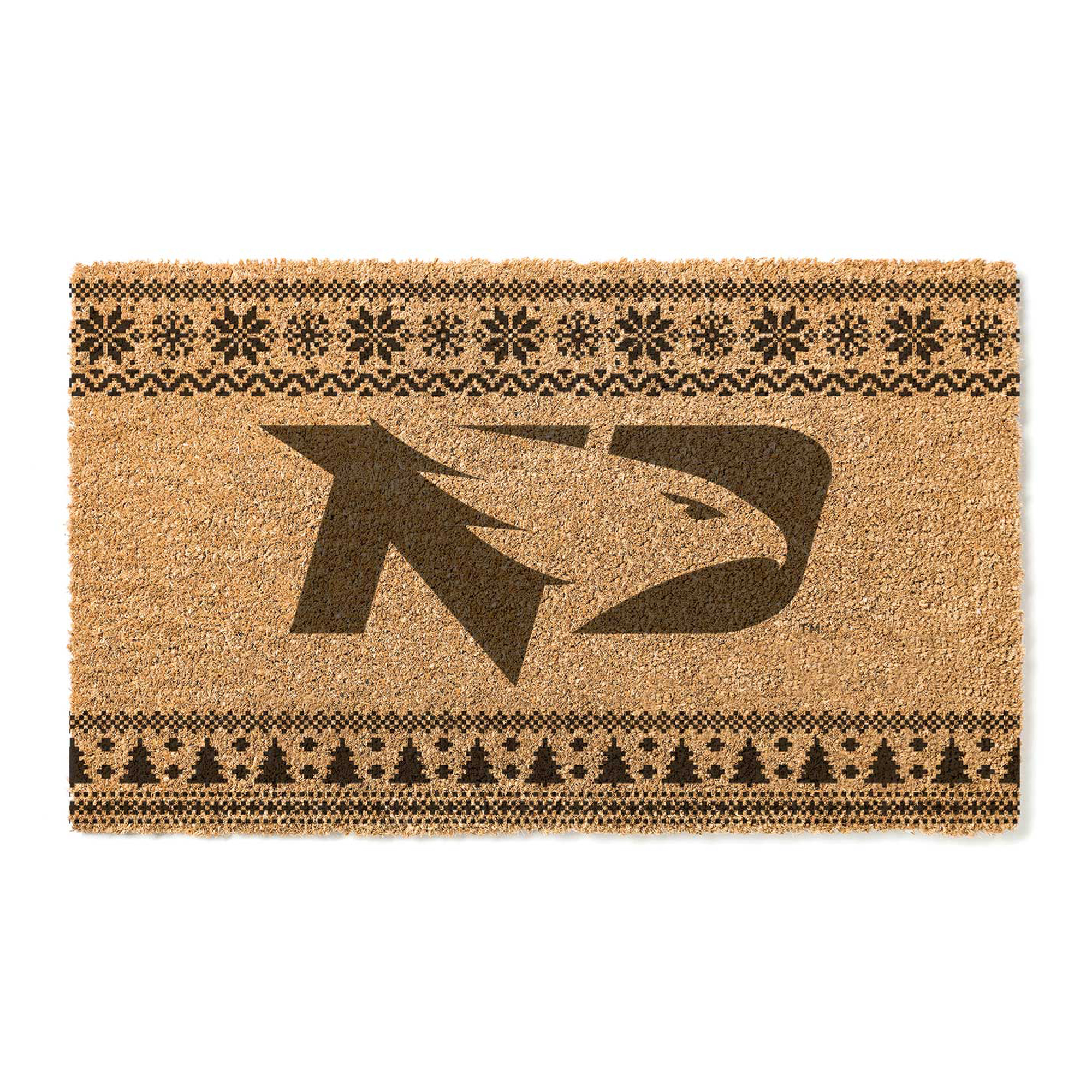 North Dakota 18" x 30" Holiday Coir Doormat
