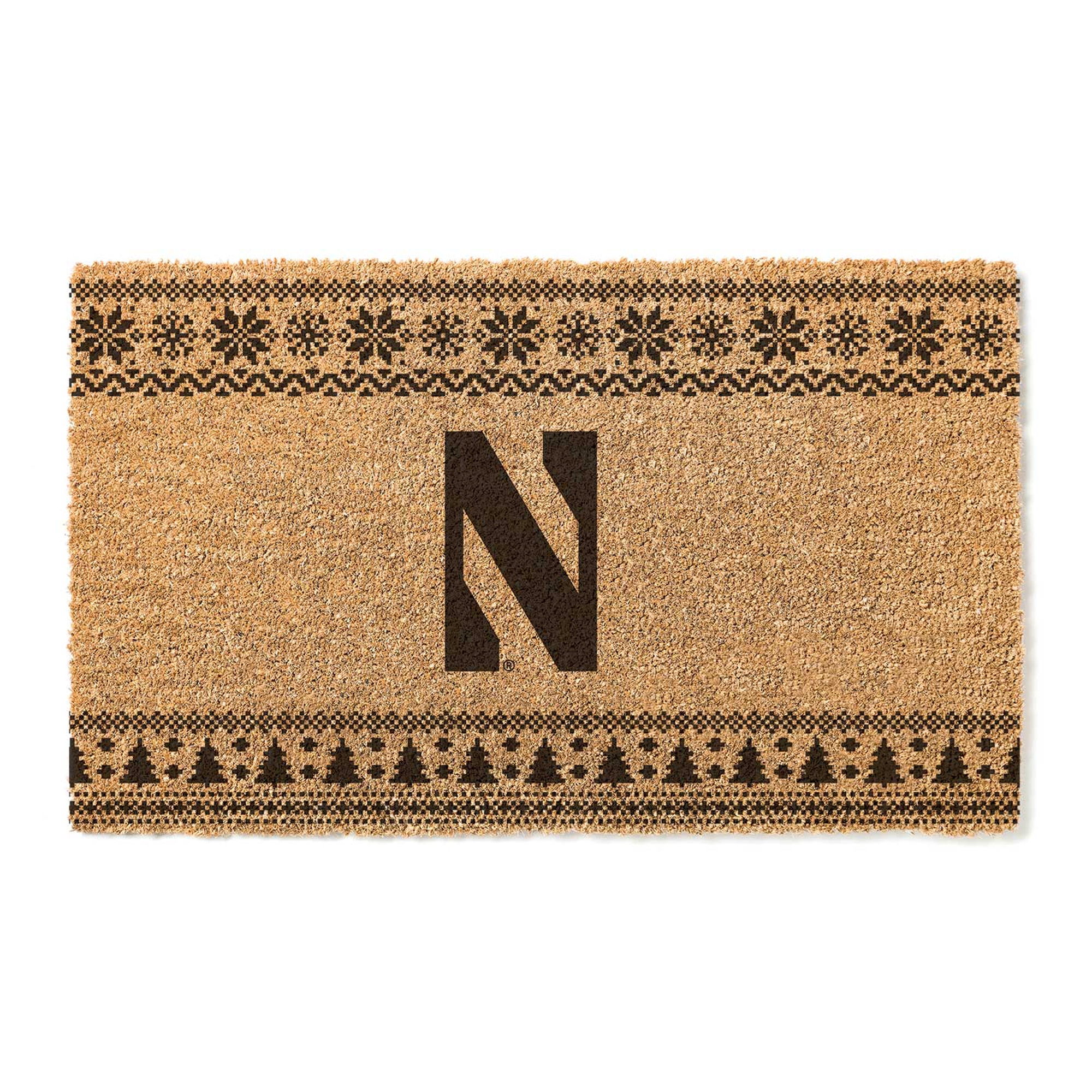 Northwestern Wildcats 18" x 30" Holiday Coir Doormat