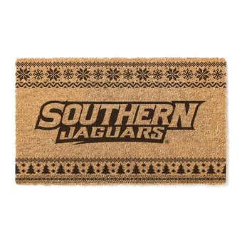 Southern University Jaguars 18" x 30" Holiday Coir Doormat