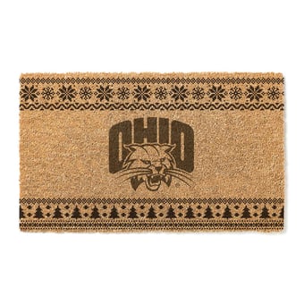 Ohio Bobcats 18" x 30" Holiday Coir Doormat
