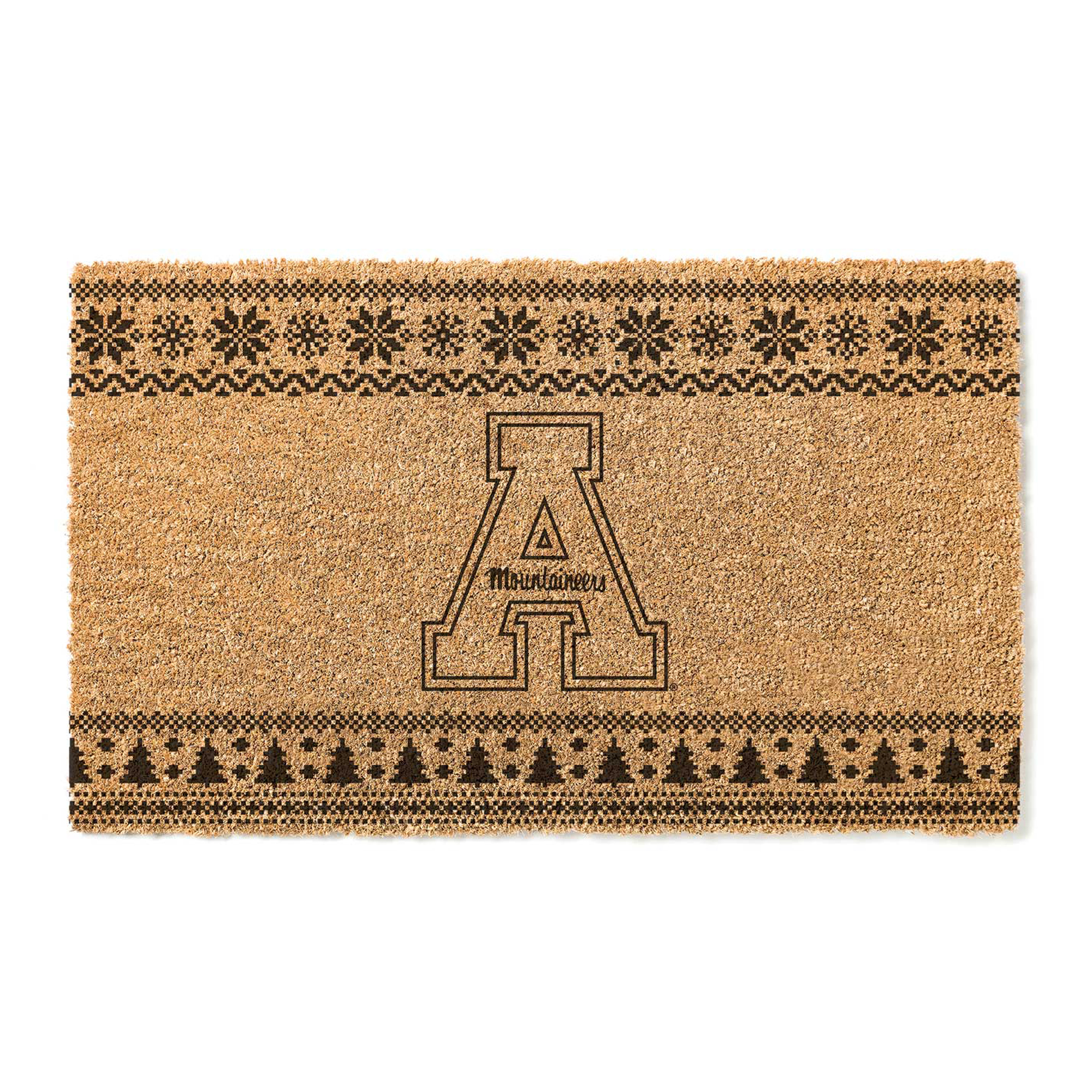 Appalachian State Mountaineers 18" x 30" Holiday Coir Doormat