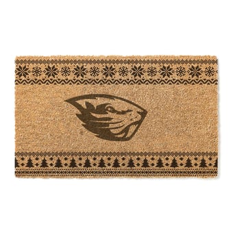 Oregon State Beavers 18" x 30" Holiday Coir Doormat