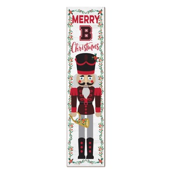 Brown Bears 11" x 46" Nutcracker Holiday Leaner Sign