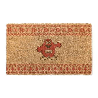 Western Kentucky Hilltoppers 18" x 30" Holiday Coir Doormat