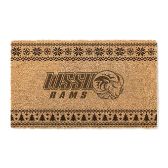 Winston-Salem State Rams 18" x 30" Holiday Coir Doormat