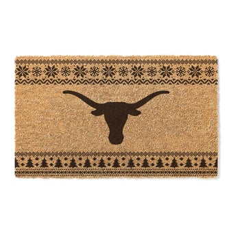 Texas Longhorns 18" x 30" Holiday Coir Doormat
