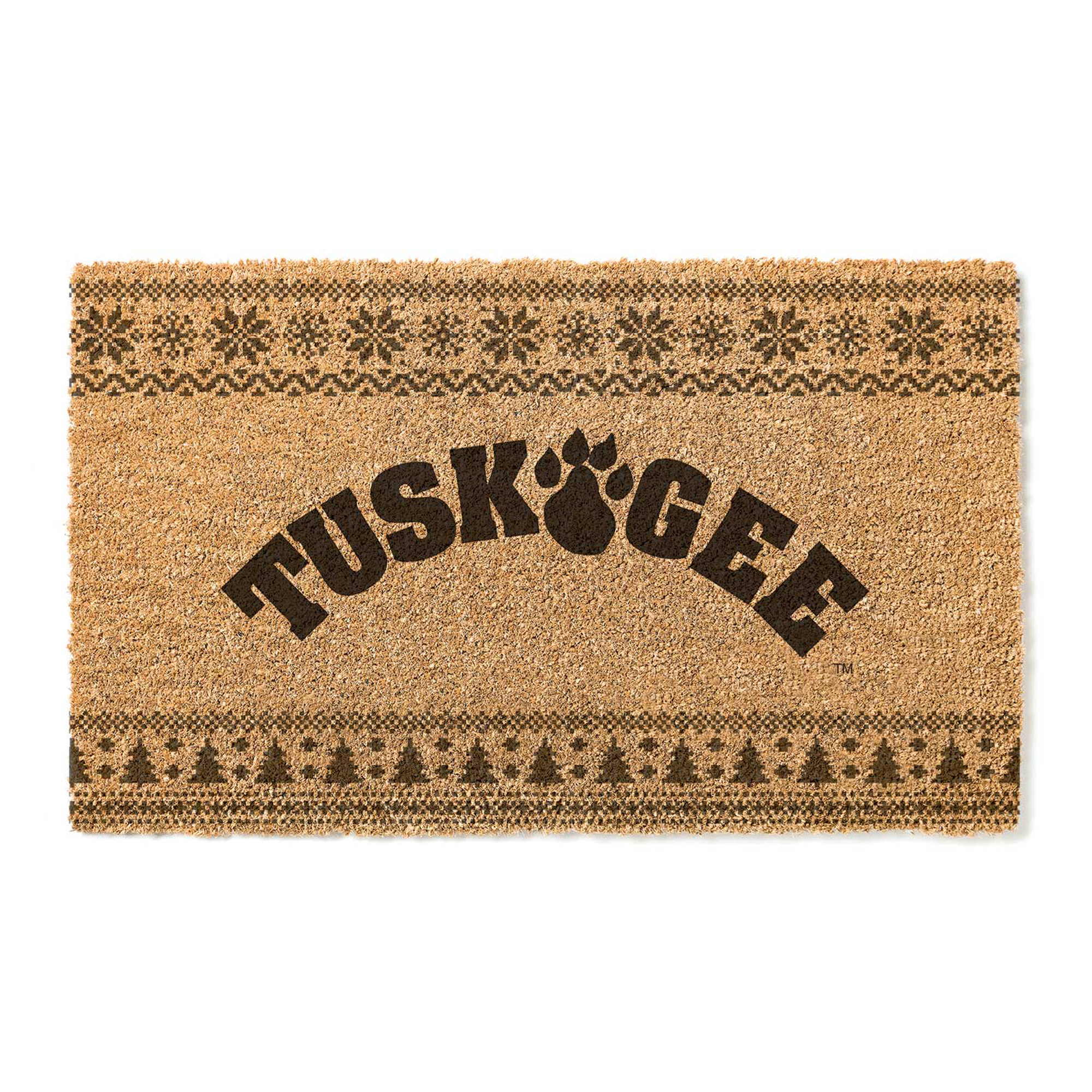 Tuskegee Golden Tigers 18" x 30" Holiday Coir Doormat