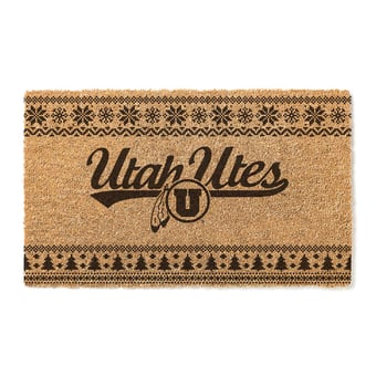 Utah Utes 18" x 30" Holiday Coir Doormat