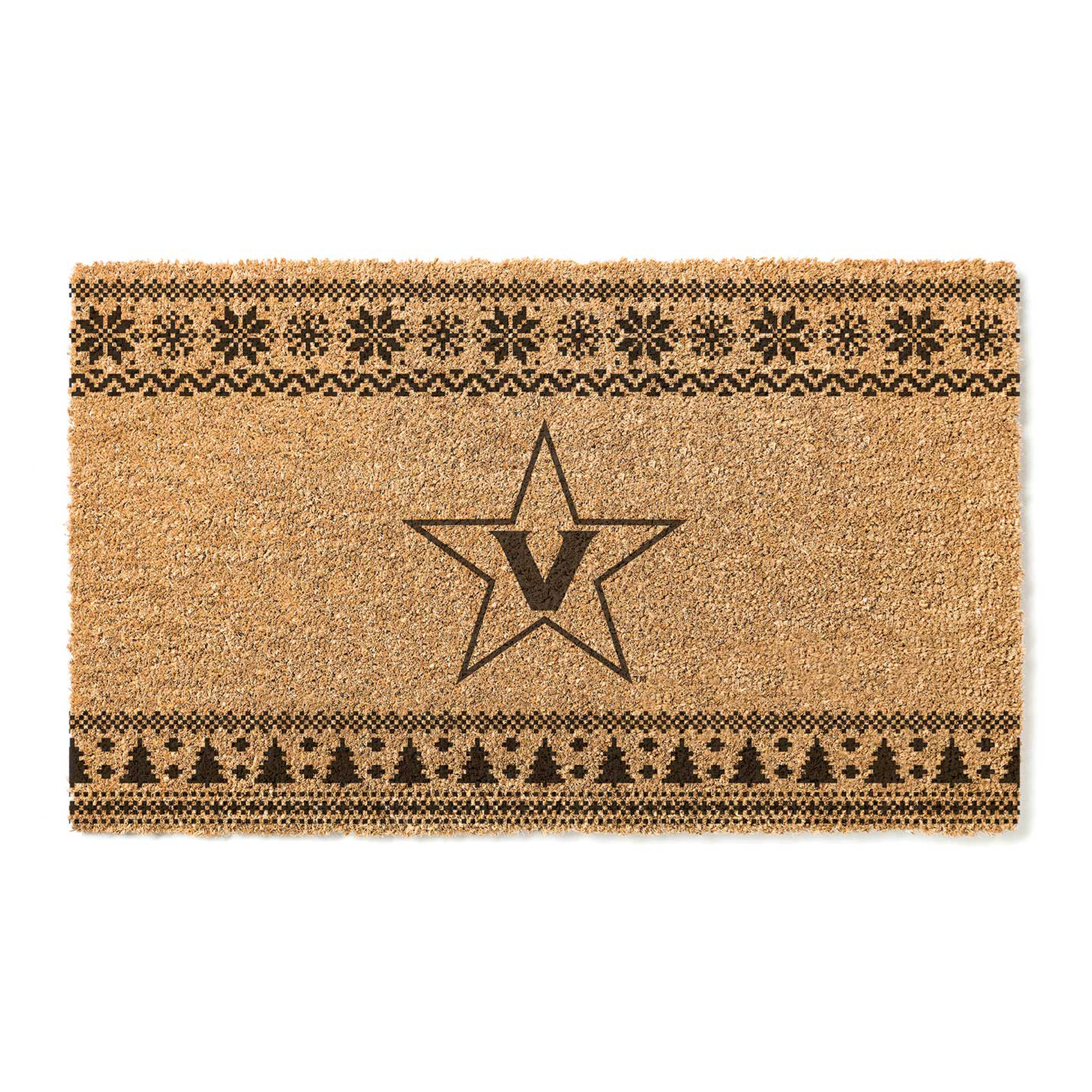 Vanderbilt Commodores 18" x 30" Holiday Coir Doormat