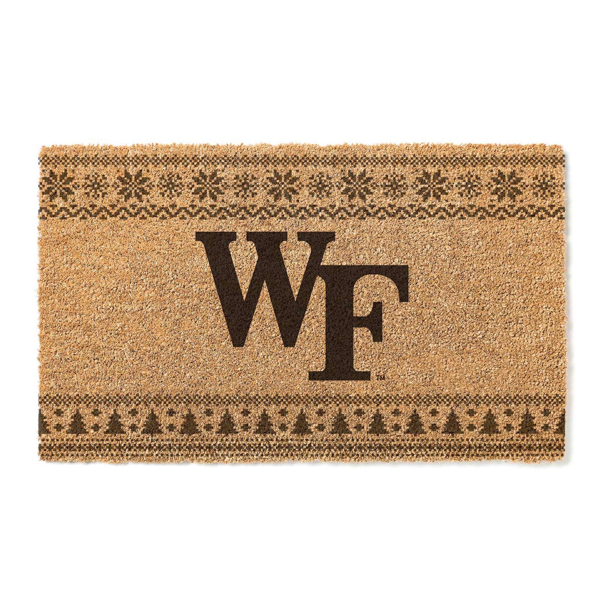 Wake Forest Demon Deacons 18" x 30" Holiday Coir Doormat