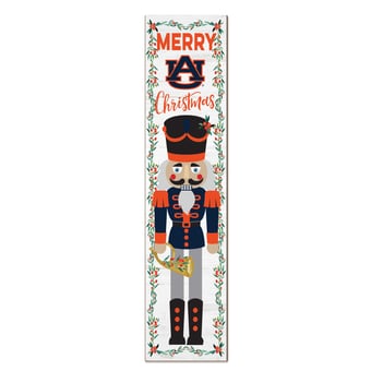 Auburn Tigers 11" x 46" Nutcracker Holiday Leaner Sign