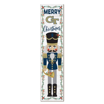 Georgia Tech Yellow Jackets 11" x 46" Nutcracker Holiday Leaner Sign