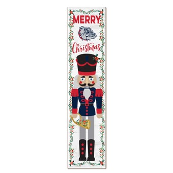 Gonzaga Bulldogs 11" x 46" Nutcracker Holiday Leaner Sign