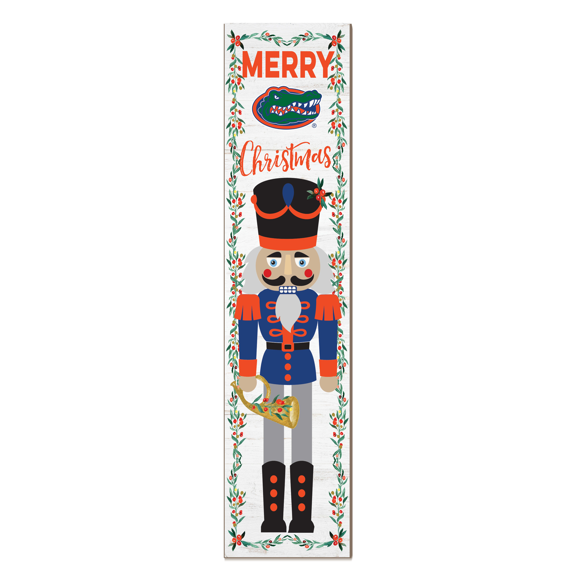 Florida Gators 11" x 46" Nutcracker Holiday Leaner Sign