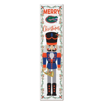 "Florida Gators 11"" x 46"" Nutcracker Holiday Leaner Sign"