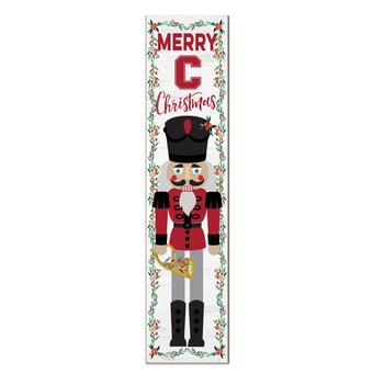 Cornell Big Red 11" x 46" Nutcracker Holiday Leaner Sign