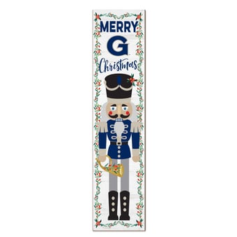 Georgetown Hoyas 11" x 46" Nutcracker Holiday Leaner Sign
