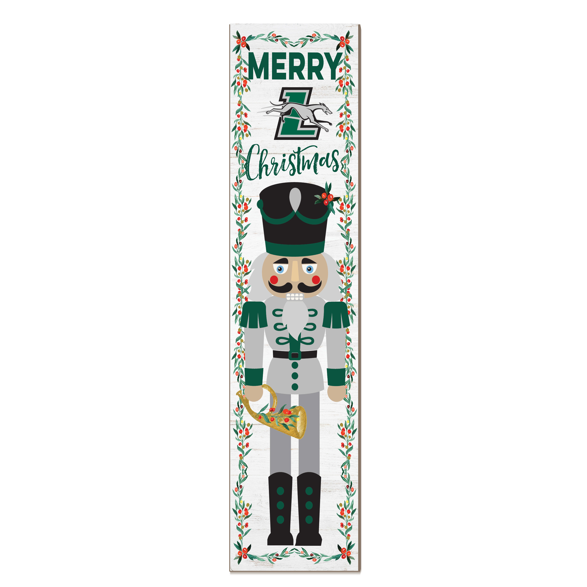 Loyola Greyhounds 11" x 46" Nutcracker Holiday Leaner Sign