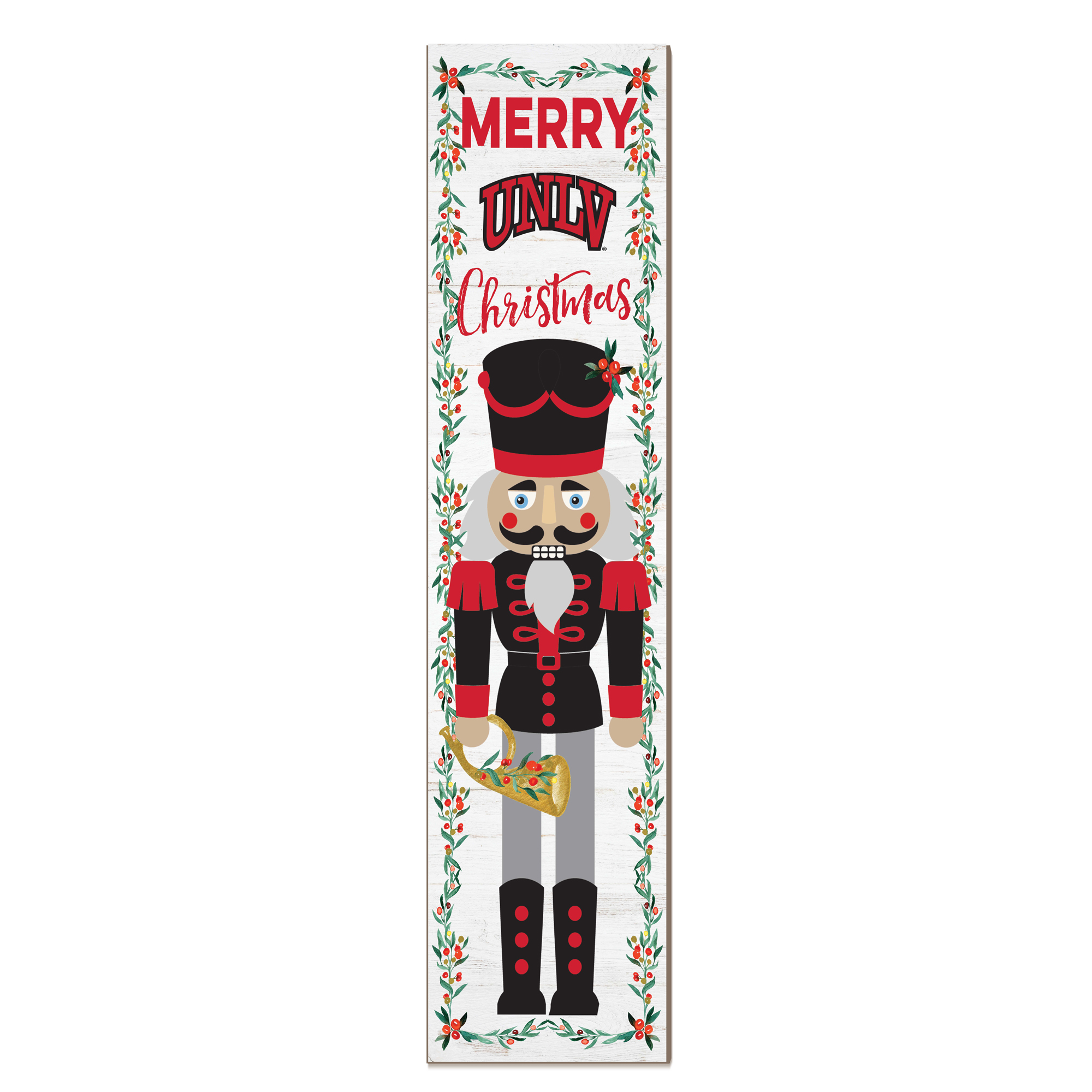 UNLV Rebels 11" x 46" Nutcracker Holiday Leaner Sign
