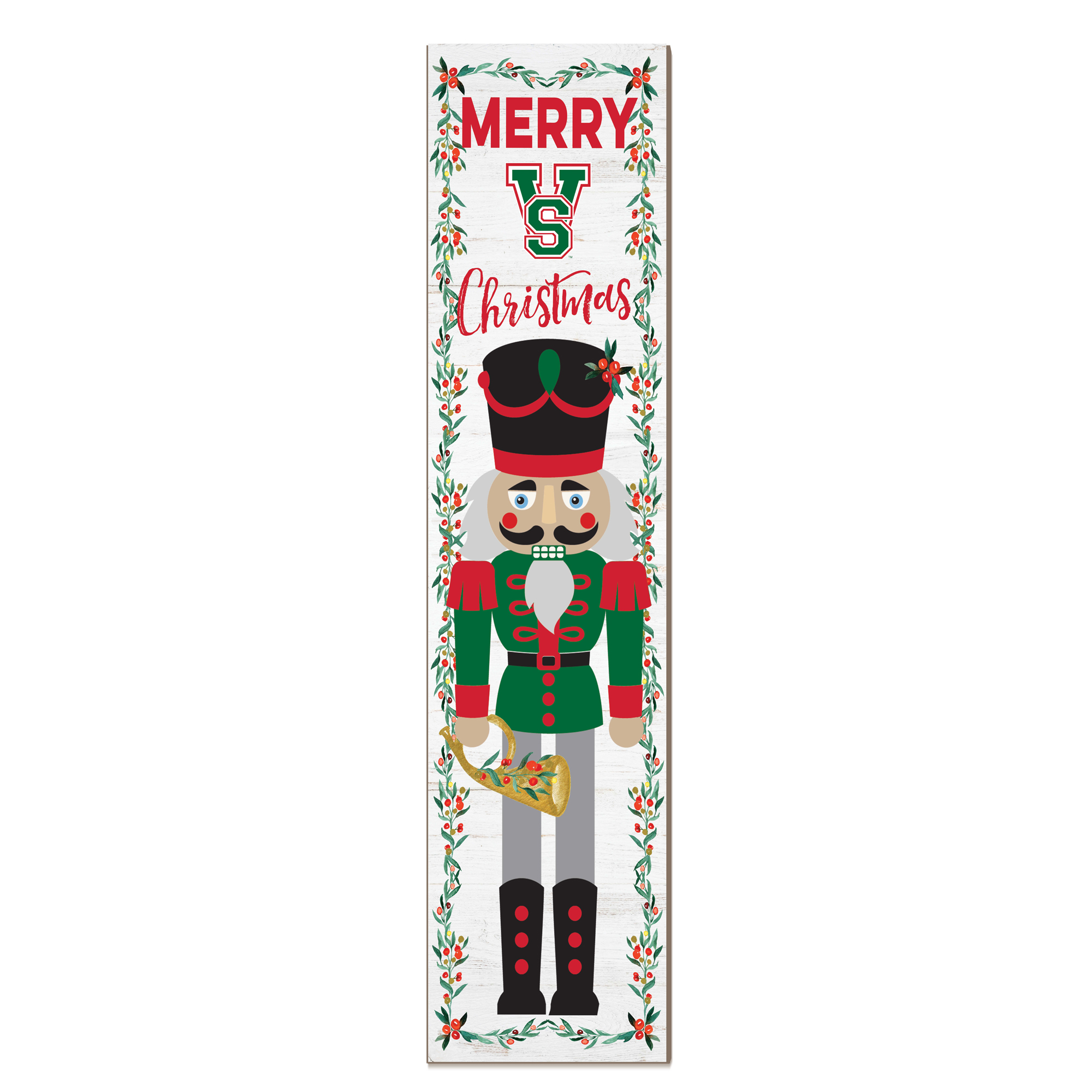Mississippi Valley State Delta Devils 11" x 46" Nutcracker Holiday Leaner Sign