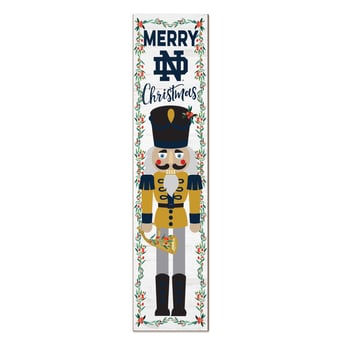 Notre Dame Fighting Irish 11" x 46" Nutcracker Holiday Leaner Sign