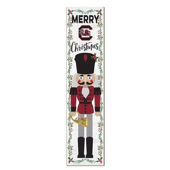 "South Carolina Gamecocks 11"" x 46"" Nutcracker Holiday Leaner Sign"