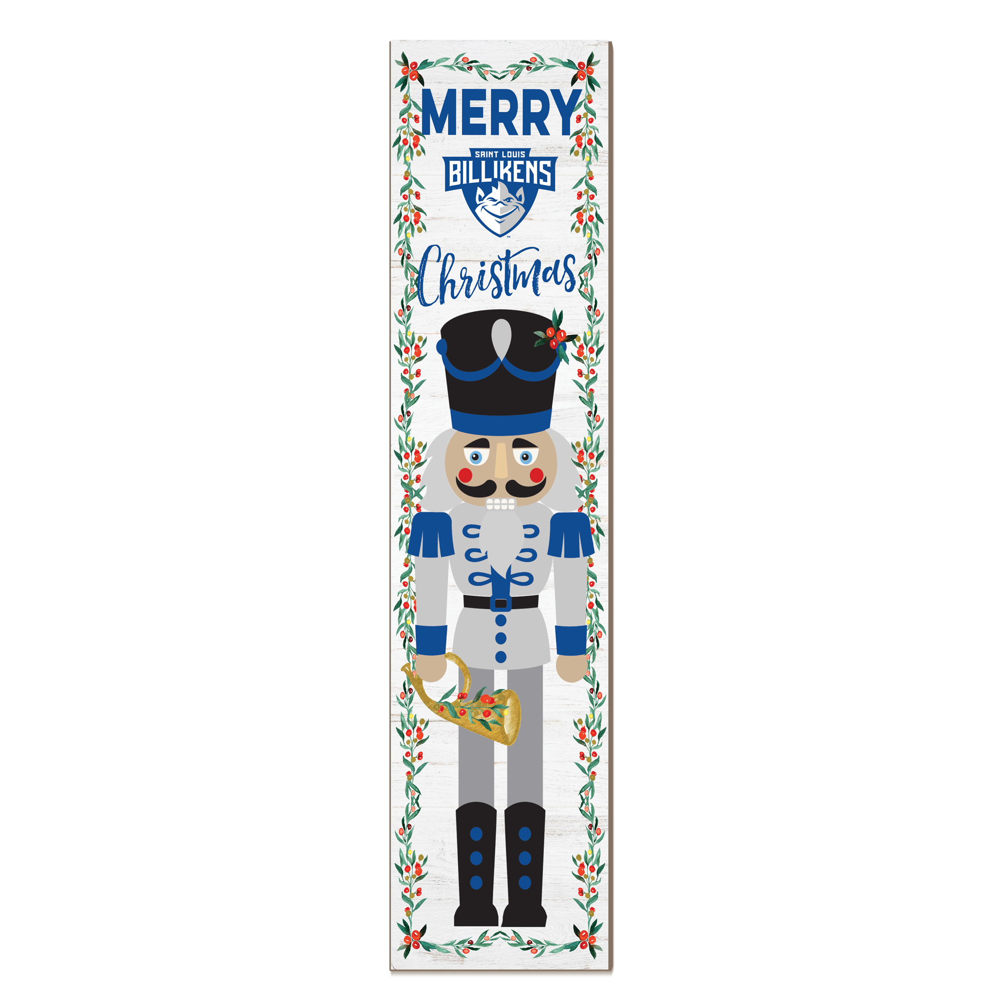 Saint Louis Billikens 11" x 46" Nutcracker Holiday Leaner Sign