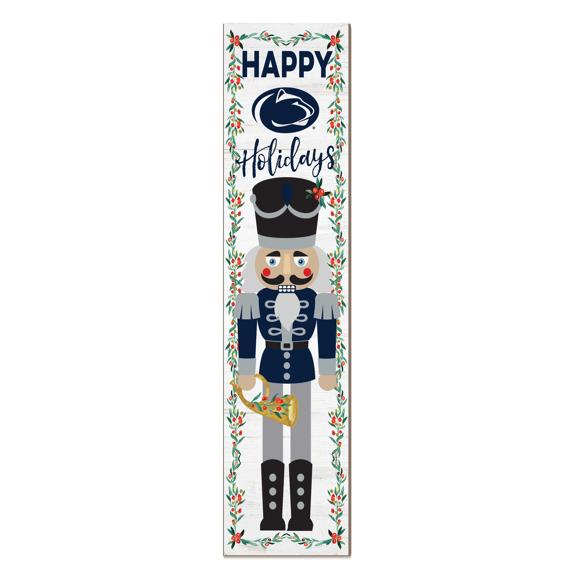 Penn State Nittany Lions 11" x 46" Nutcracker Holiday Leaner Sign