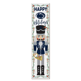 "Penn State Nittany Lions 11"" x 46"" Nutcracker Holiday Leaner Sign"