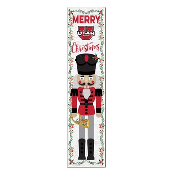 Utah Utes 11" x 46" Nutcracker Holiday Leaner Sign