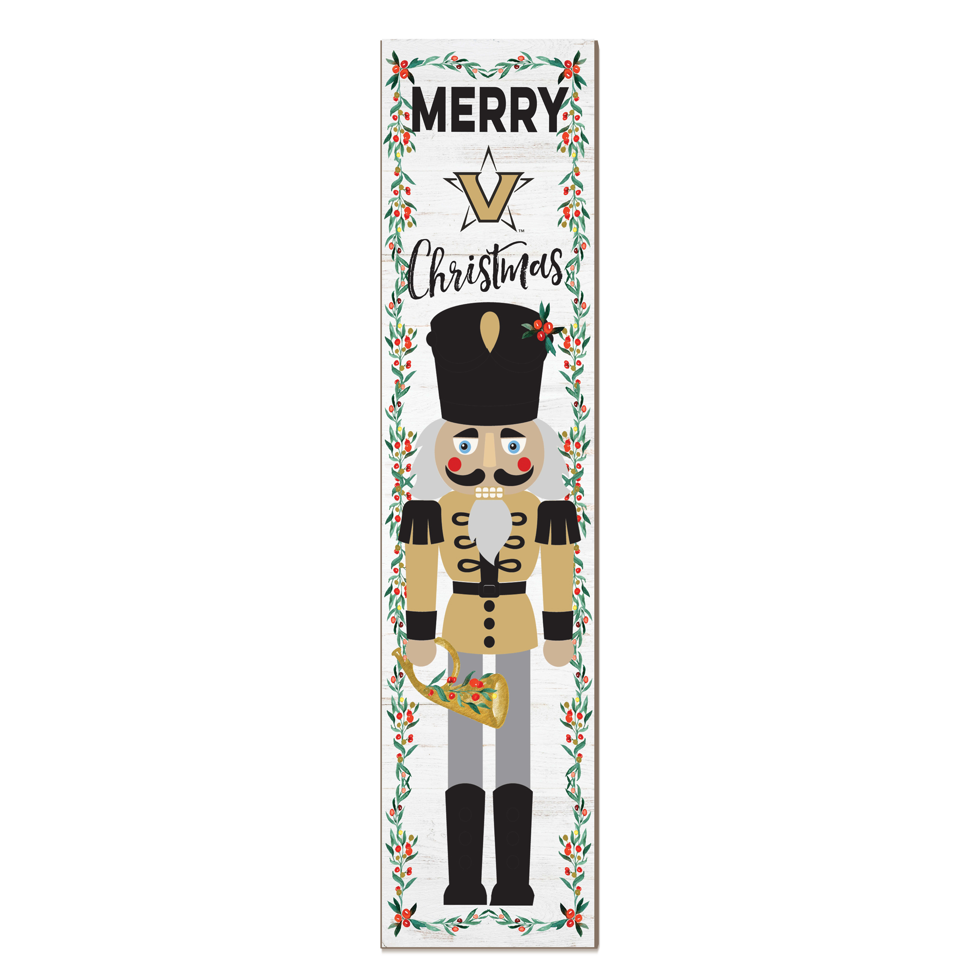 Vanderbilt Commodores 11″ x 46″ Nutcracker Holiday Leaner Sign Vanderbilt Commodores 11″ x 46″ Nutcracker Holiday Leaner Sign