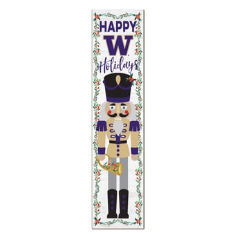 Washington Huskies 11" x 46" Nutcracker Holiday Leaner Sign