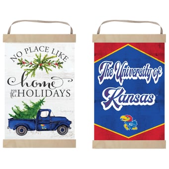 "Kansas Jayhawks 12"" x 20"" Reversible Banner Sign"