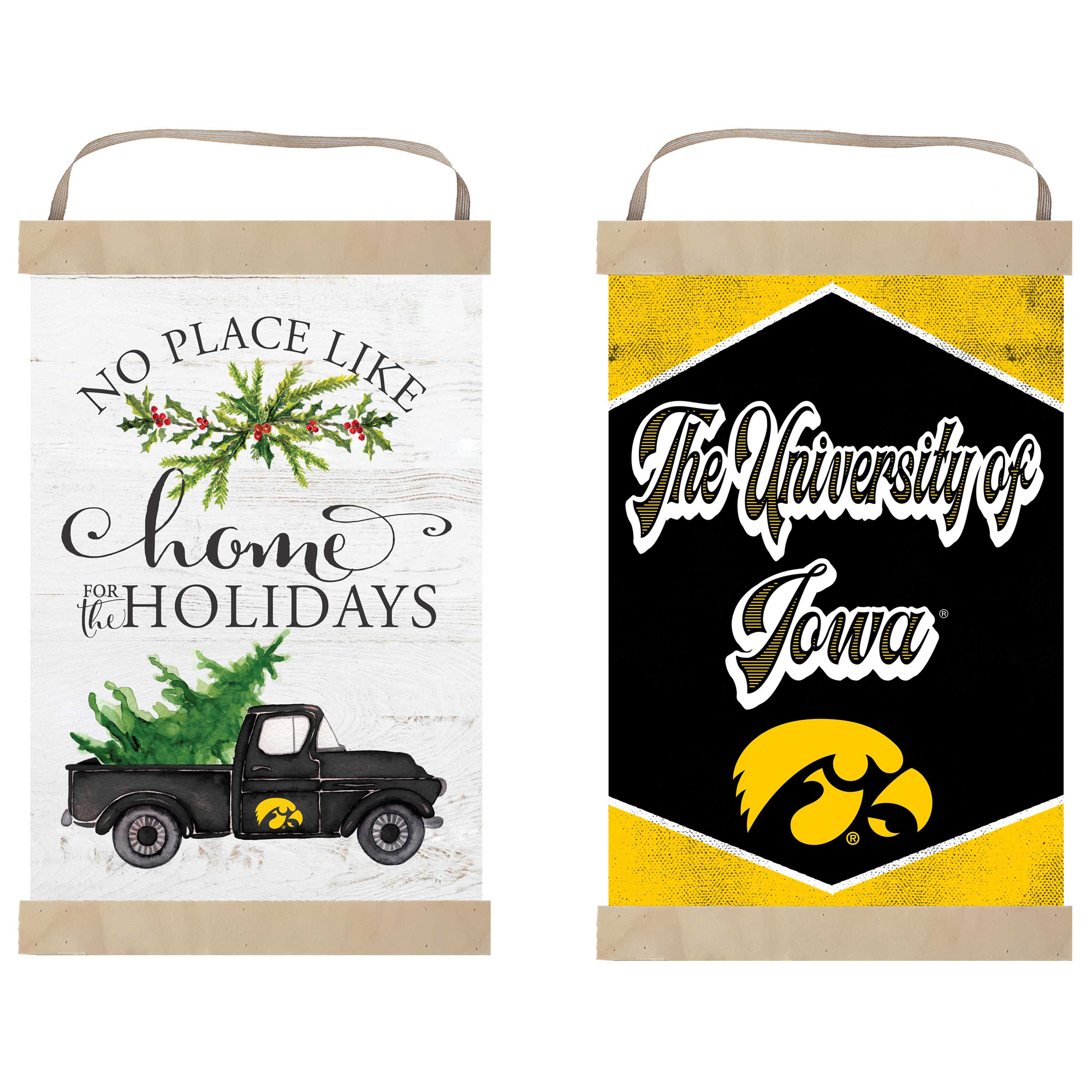 Iowa Hawkeyes 12" x 20" Reversible Banner Sign
