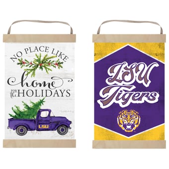 "LSU Tigers 12"" x 20"" Reversible Banner Sign"