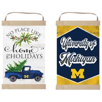 Michigan Wolverines 12" x 20" Reversible Banner Sign