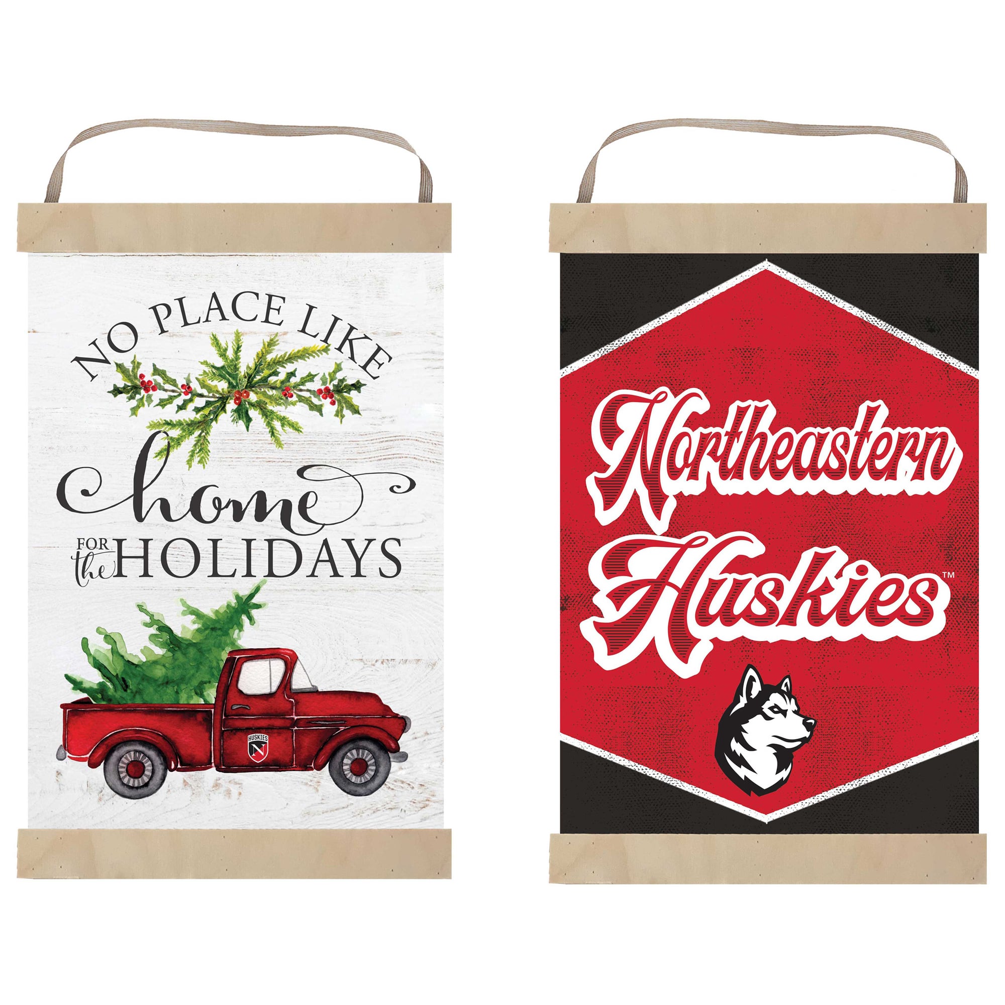 Northeastern Huskies 12" x 20" Reversible Banner Sign
