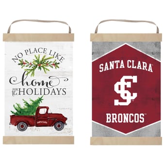 Santa Clara Broncos 12" x 20" Reversible Banner Sign